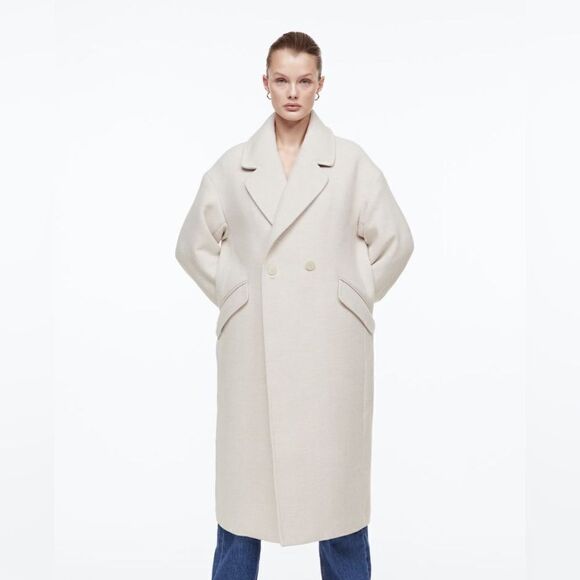 H&M Double-Breasted Oversized Coat - Picture 13 of 14